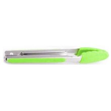Gourmand 22cm Silicone Tongs with Auto Lock & Hook- Green