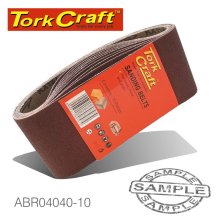 Tork Craft Sanding Belt 65 X 410mm 40 Grit 10/Pack