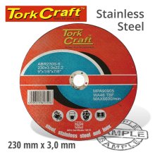 Tork Craft Cutting Disc Steel And Ss 230 X 3.0 22.22mm