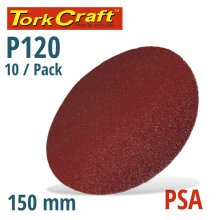 Tork Craft Sanding Disc Psa 150mm 120 Grit No Hole 10/Pk