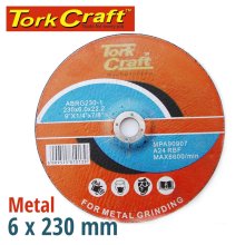 Tork Craft Grinding Disc For Steel 230 X 6.0 X 22.2mm