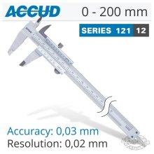 Accud Accud Vernier Caliper 0-200mm ( 0.02mm)