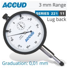 Accud Dial Indicator Lug Back 3mm