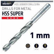 Alpen HSS Super Drill Bit 1mm 1/Pack