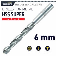 Alpen HSS Super Drill Bit 6mm 2/Pack
