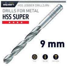 Alpen HSS Super Drill Bit 9mm