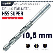 Alpen HSS Super Drill Bit 10.5mm