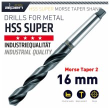 Alpen HSS Super 16mm Morse Taper 2 Shank