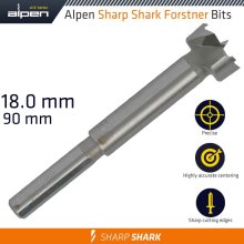 Alpen Forstner Drill Bit Sharp Shark 18Mm