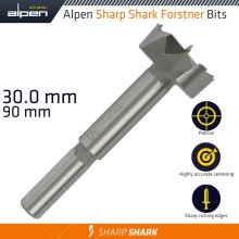 Alpen Forstner Drill Bit Sharp Shark 30Mm