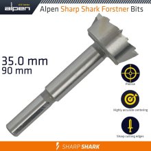 Alpen Forstner Drill Bit Sharp Shark 35Mm