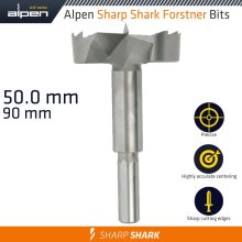 Alpen Forstner Drill Bit Sharp Shark 50Mm