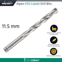 Alpen Hss Cobalt Bulk Din 338 Rn, 11.5