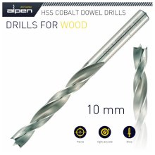Alpen HSS Cobalt Wood Drill Bit 10mm