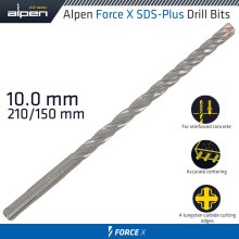 Alpen Force X 10.0 X 210/150 Sds-Plus Drill Bit X4 Cutting Edges - Bulk