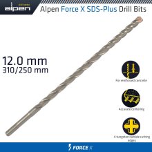 Alpen Force X 12.0 X 310/250 Sds-Plus Drill Bit X4 Cutting Edges