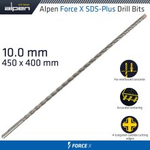 Alpen Force X 10.0 X 450/400 Sds-Plus Drill Bit X4 Cutting Edges
