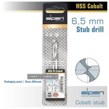 Alpen Cobalt Drill Bit Short Pouch 6.5mm