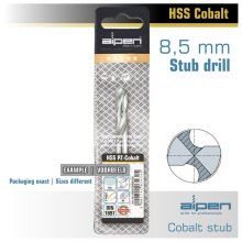 Alpen Cobalt Drill Bit Short Pouch 8.5mm