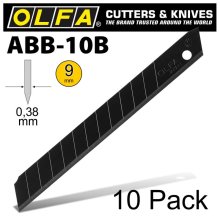 Olfa Blades Excel Black 10/Pk Carded Ultra Sharp