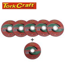 Tork Craft 5 + 1 Free Cutting Disc For Masonry 115 X 1.0 X 22.2mm