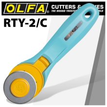Olfa Rotary Splash Cutter 45mm Blade R/L Handed Light Blue Aqua