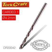 Tork Craft Drill Bit HSS Industrial 4.2mm 135deg 1/Card