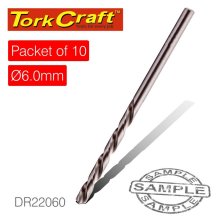 Tork Craft Drill Bit HSS Industrial 6.0mm 135deg Packet Of 10 Tork Craft Drill Bit HSS Industrial 6.0mm 135deg Packet Of 10
