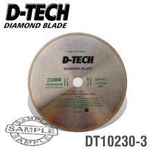 D-Tech Diamond Blade Continuous Rim 230 X 22.23mm Tile