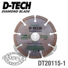 D-Tech Diamond Blade Segmented Std. 115 X 22.23mm