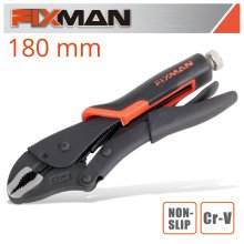 Fixman Curved Jaw Lock Grip Pliers 7"/180mm