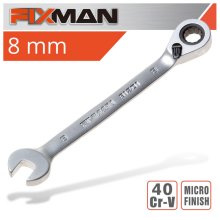 Fixman Reversible Combination Ratcheting Wrench 8mm