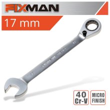 Fixman Reversible Combination Ratcheting Wrench 17mm