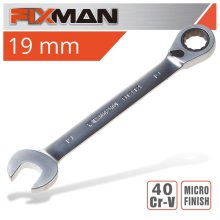 Fixman Reversible Combination Ratcheting Wrench 19mm