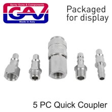 Gav Quick Coupler Set 5piece Packaged