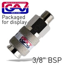 Gav Universal Quick Coupler 3/8 M Packaged