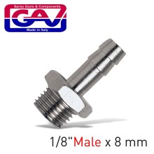 Gav Hose Adaptor 1/8"M X 8mm Gav Hose Adaptor 1/8"M X 8mm