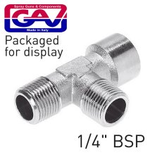 Gav T Connector 1/4'Mmf Packaged