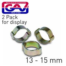 Gav Hose Clamp Crimp Type 13-15mm 2pack Gav Hose Clamp Crimp Type 13-15mm 2pack