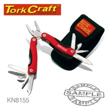 Tork Craft Multitool Red Mini With Nylon Pouch