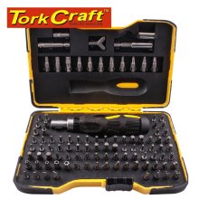 Tork Craft Screwdriver Insert Bit Set 101 Pce In Storage Case All Bit Types Inclu