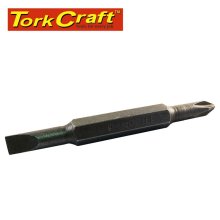 Tork Craft Replacement Bit 75mm Double Ended 8mm,Sl6mm/Ph2 For Kt2677