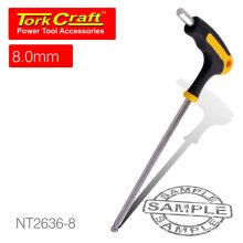 Tork Craft Ball Point T Handle Hex Allen Key 8.0mm