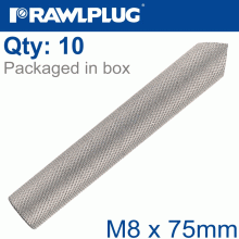 RAWLPLUG Internaly Threaded Sockets M8X75 A4 Box Of 10