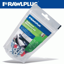 RAWLPLUG Bathroom Accessory Kit 37 Pce Dra02X6 Sm05X6 Uno 6.7 With Screws