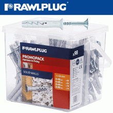 RAWLPLUG Nyl Hammer-In Fixing 6X40.6X60.8X60.8X80 X98 Per Tub