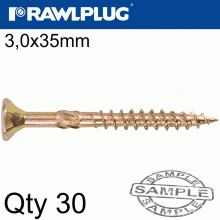 RAWLPLUG R-Ts Hardened Screw 3.5X35Mm X30 Per Bag