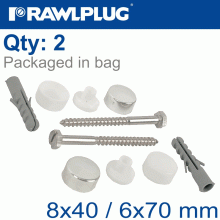 RAWLPLUG Wc Fixing Kit Short Plug
