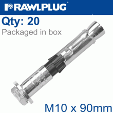 RAWLPLUG R-Spl Ii Safety Plus - Loose Bolt M10X90Mm X20 Per Box