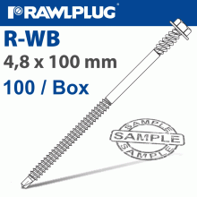 RAWLPLUG Wb Self-Drilling Screw For Steel With Double Thread Box Of 100